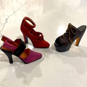 Vintage Bundle of 3 Miniature High Heels 👠